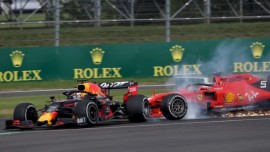 GP F1 Gran Bretaña impacto Vettel y Verstappen